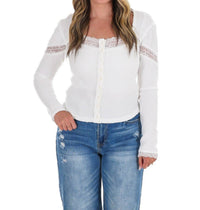 Free People - Let's Party Square Neck Cardigan