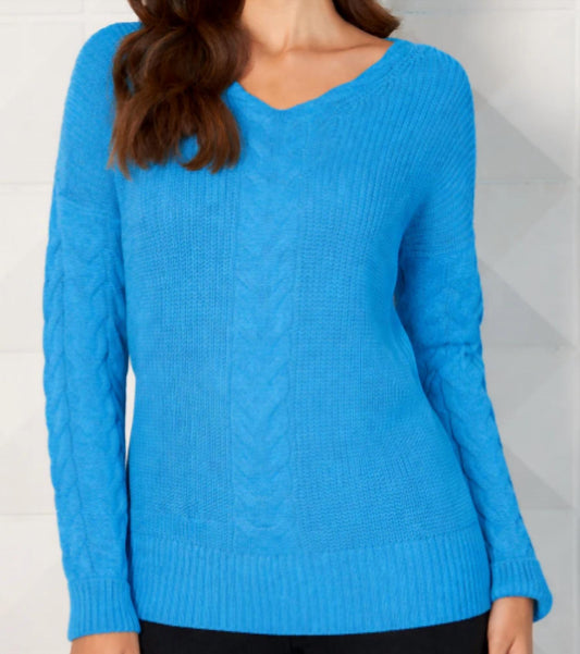 French Kyss - Cable V-Neck Top