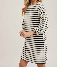 Bluivy - Stripe Knit Mini Dress