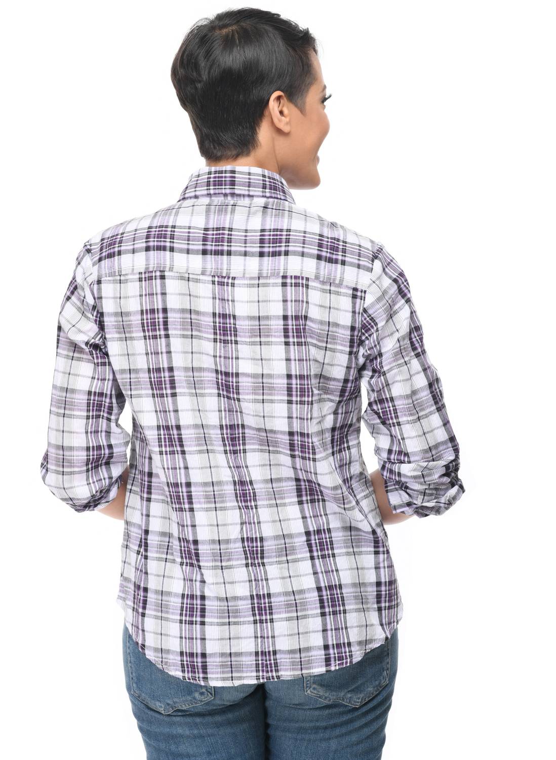 Tulip Clothing - Boyfriend Button-front Shirt