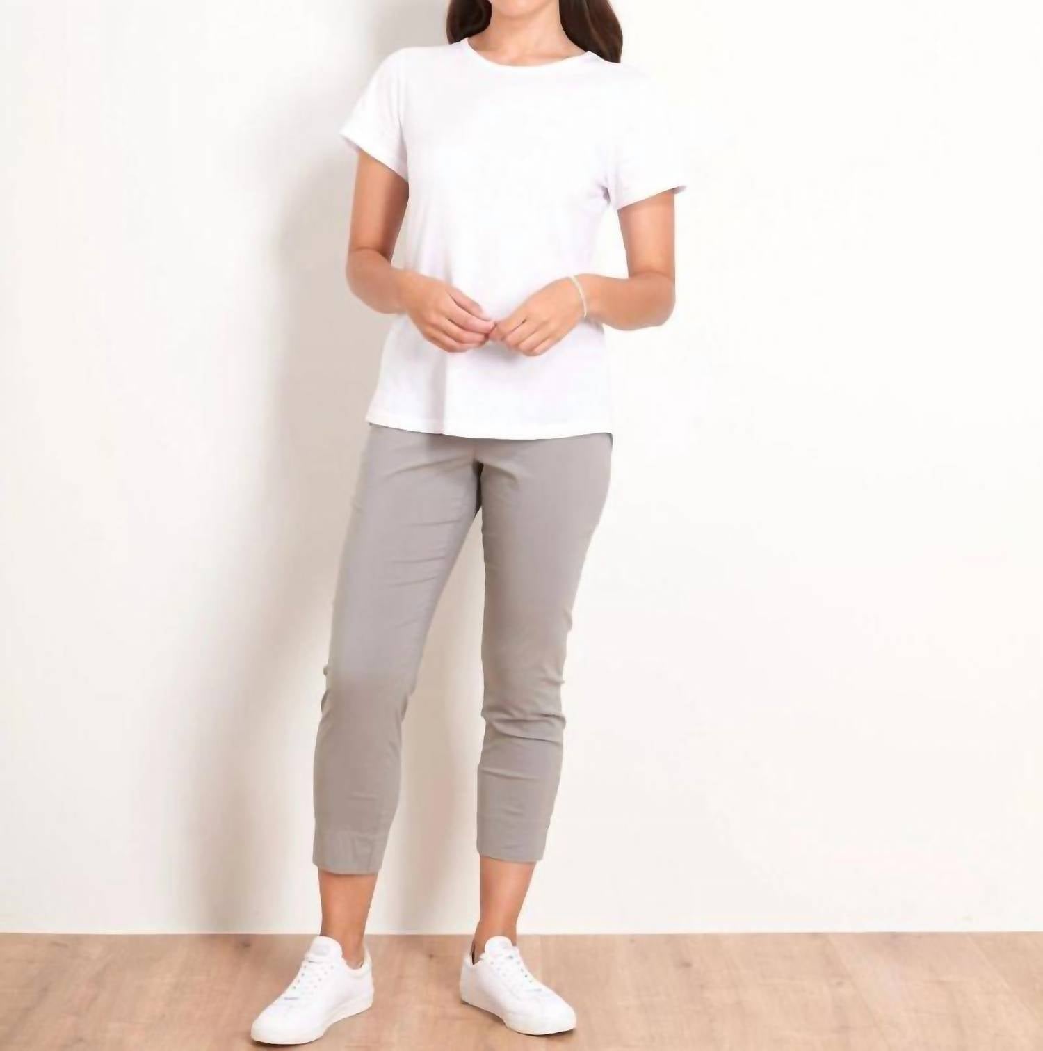 FOIL Capri Trapeze Pant in pebble - women's pants