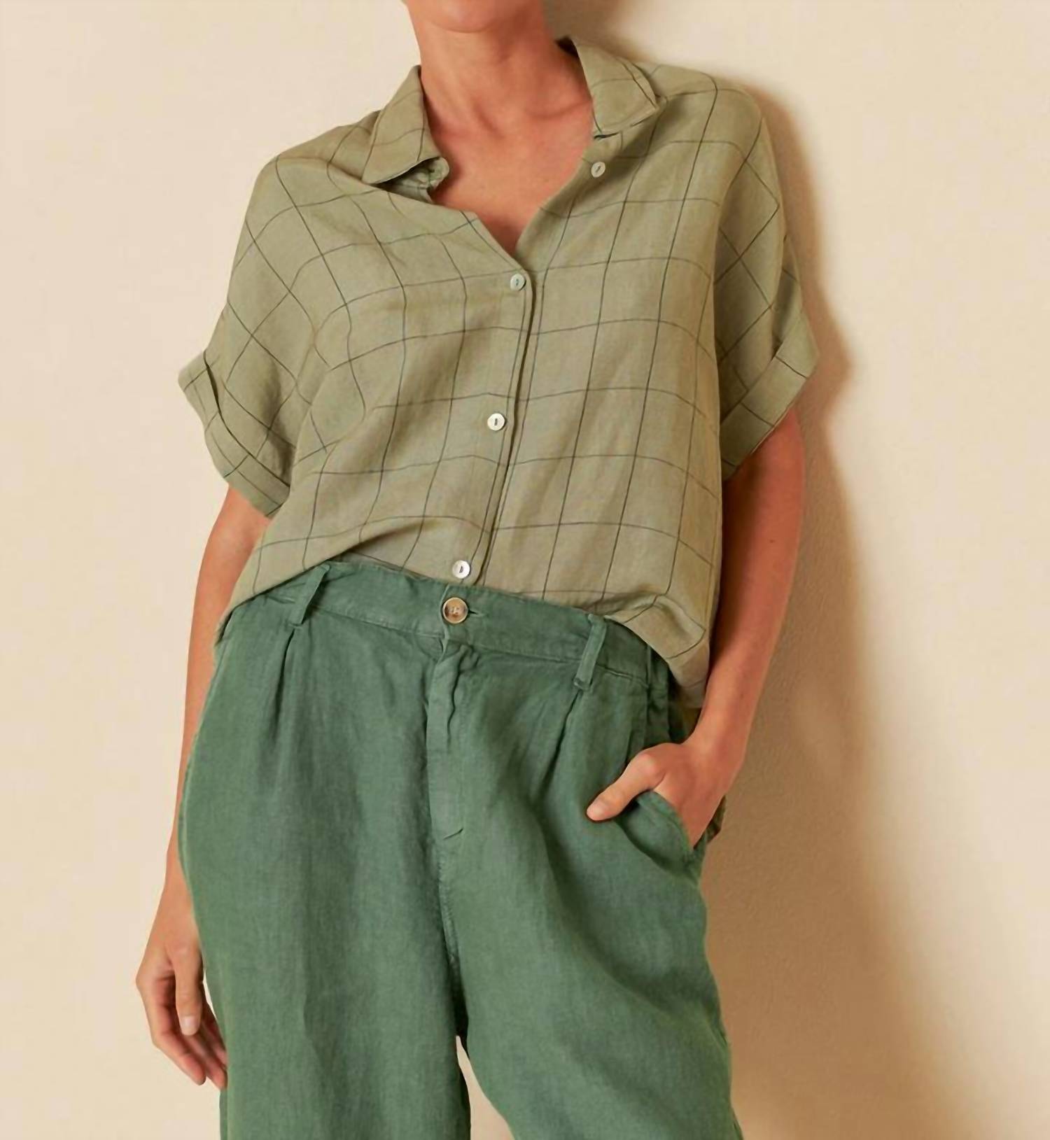 Indi & Cold - Window Pane Check Shirt