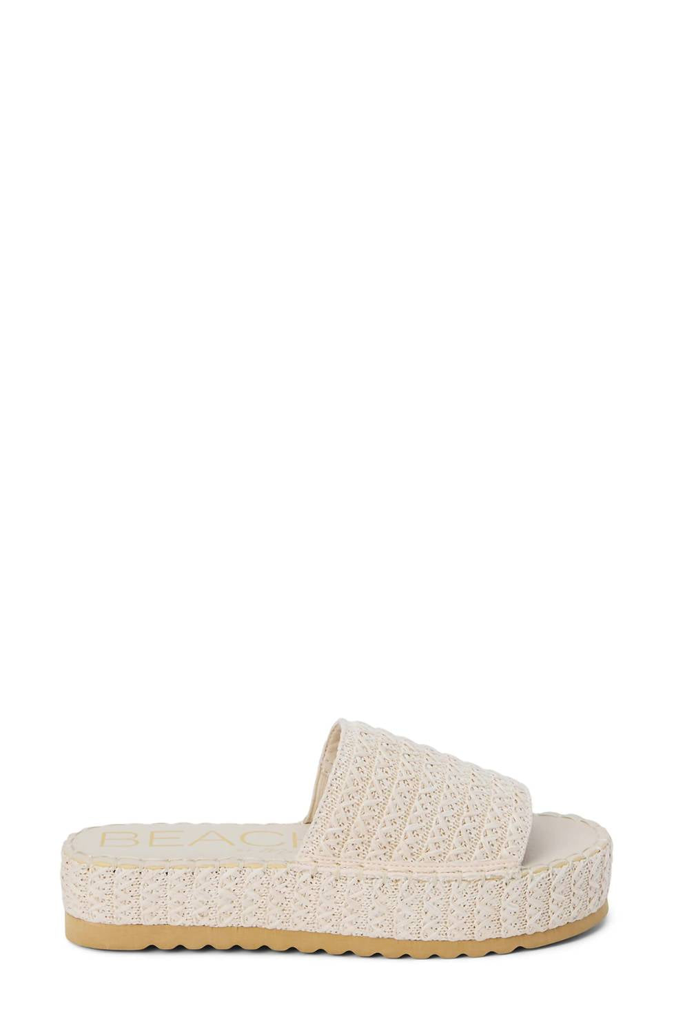 Beach by Matisse Women's Del Mar Sandal in white - women's sandal - detail view