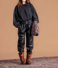 Tocoto Vintage - Sintetic Leather Pants