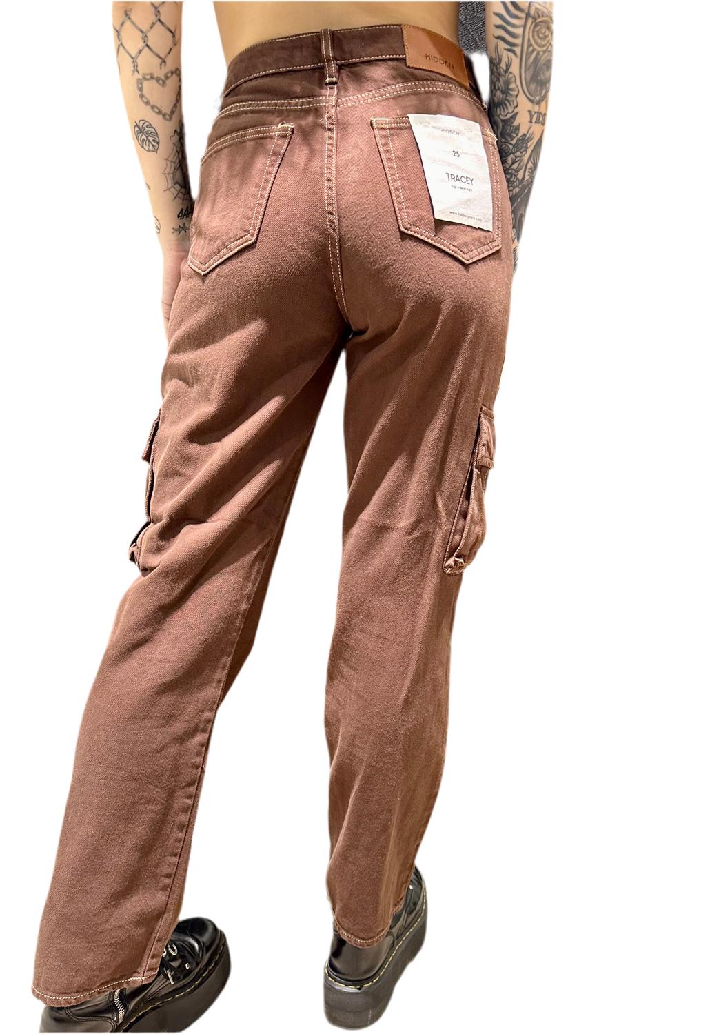 Hidden - High Rise Straight Cargo Pants
