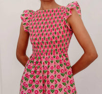 Pink City Prints - David Bowie Midi Dress