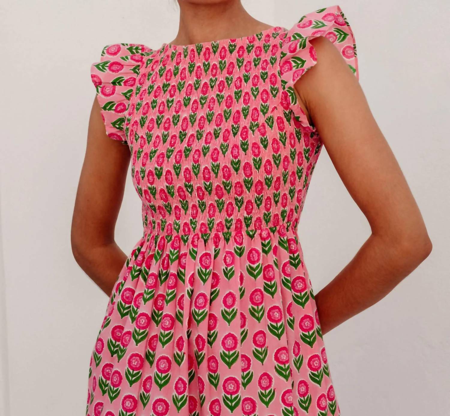 Pink City Prints - David Bowie Midi Dress