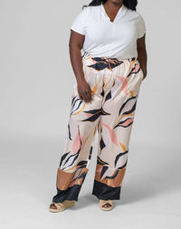 Adriana Contreras WIDE-LEG PRINT PANTS in jungle - women's pants - detail view