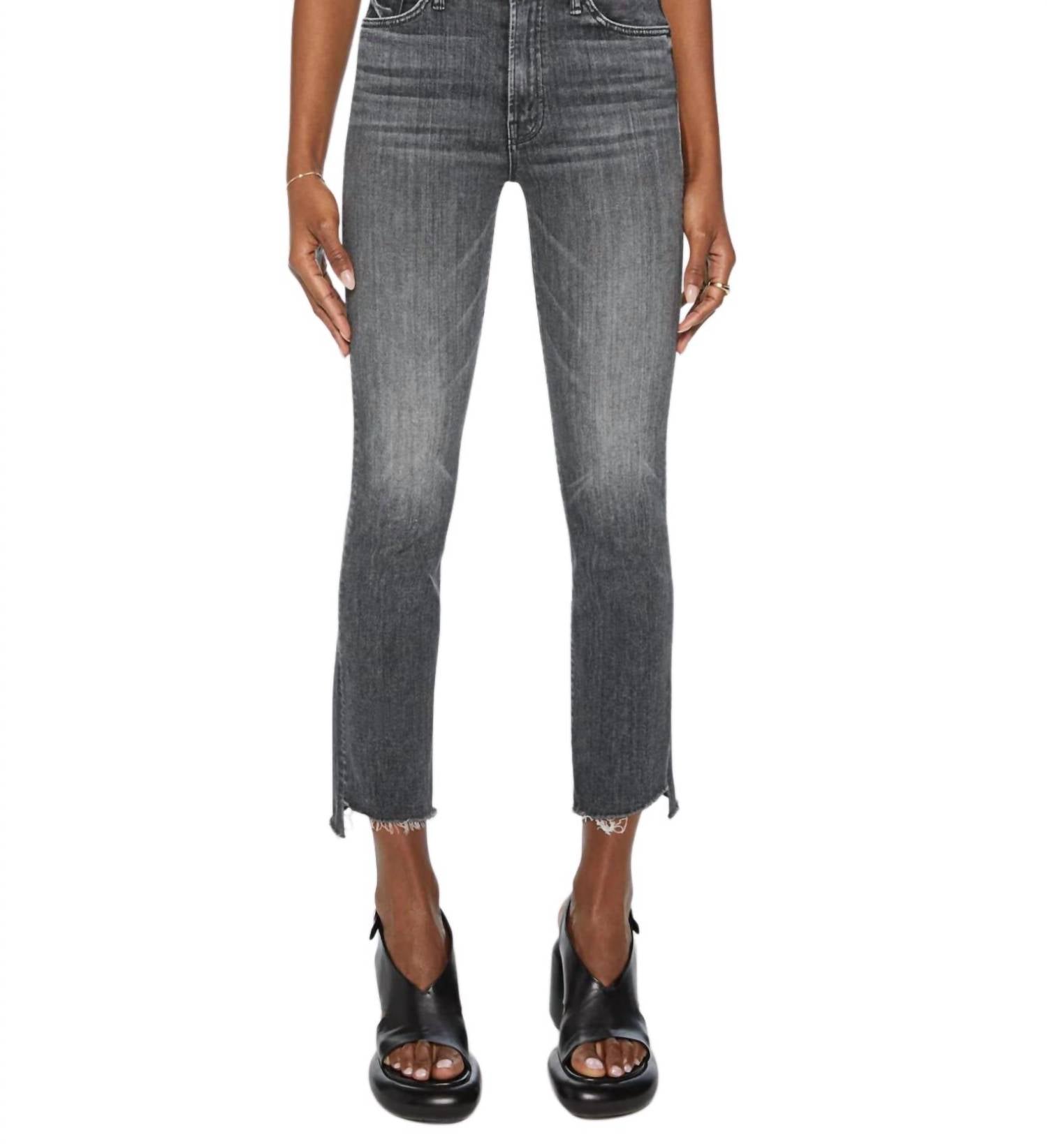 Mother - Insider Crop Step Fray Jean