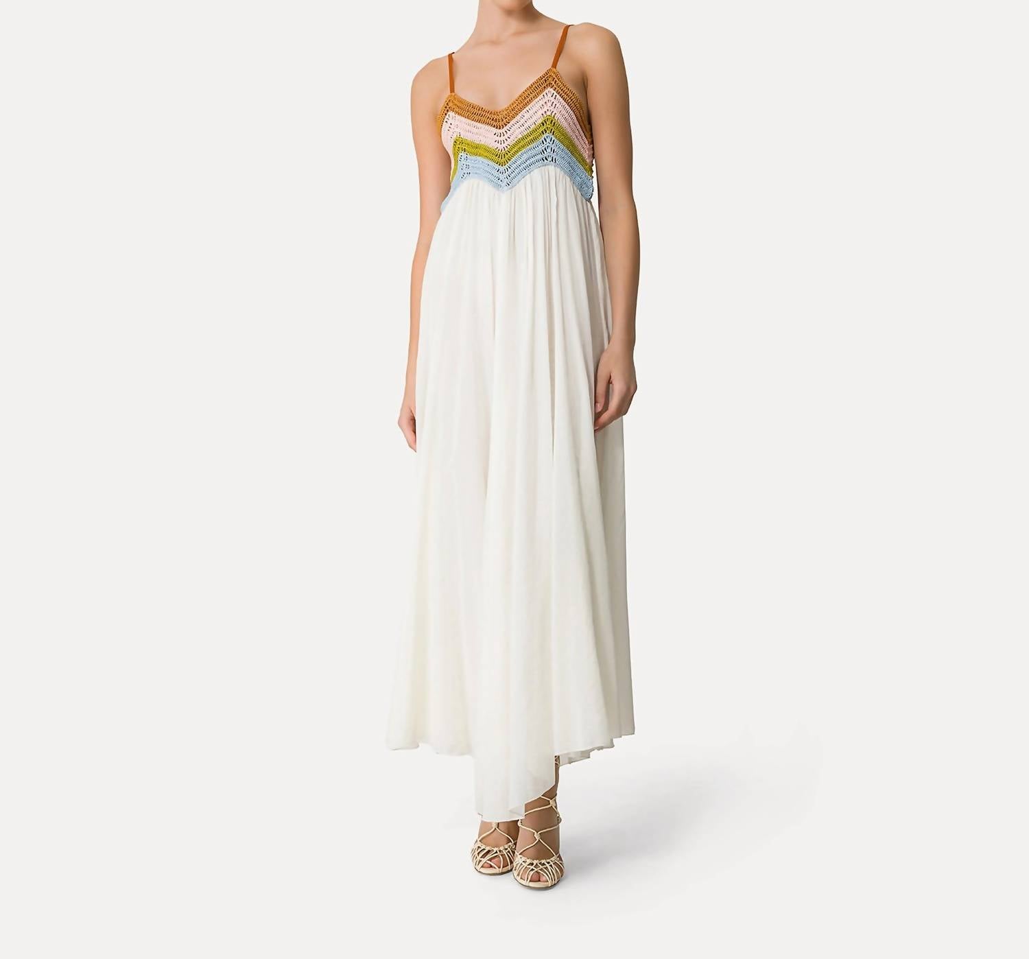 forte forte Crochet Soleil Maxi Dress in garden - women's dress