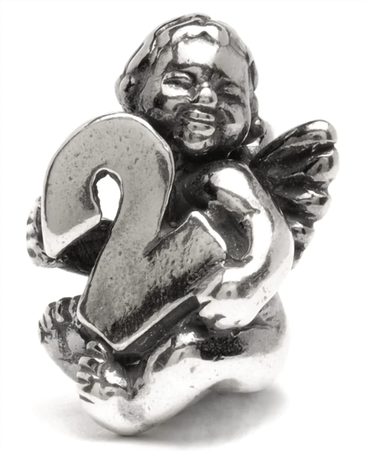 Trollbeads Women's Cherub Two Bead Charm in silver - women's accessory