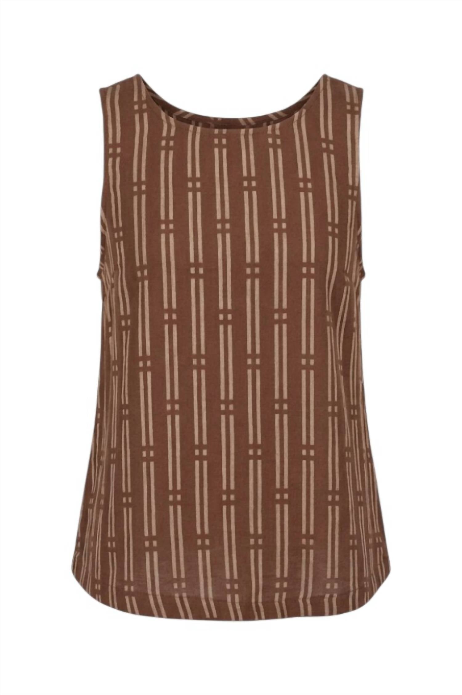 Fun 2 Fun - Printed Tank Top With Back Details