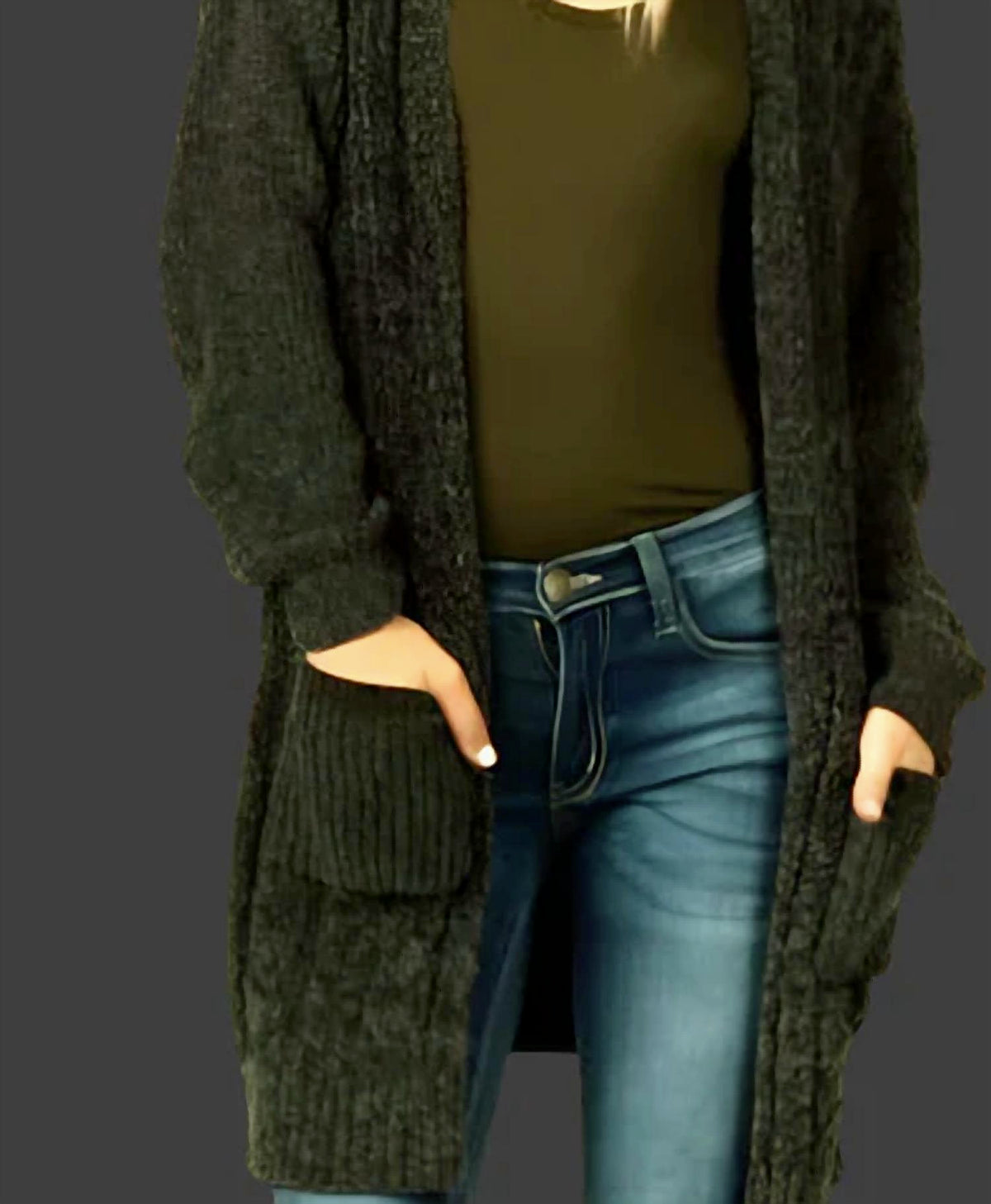 Active Basic - Iris Chenille Cardigan