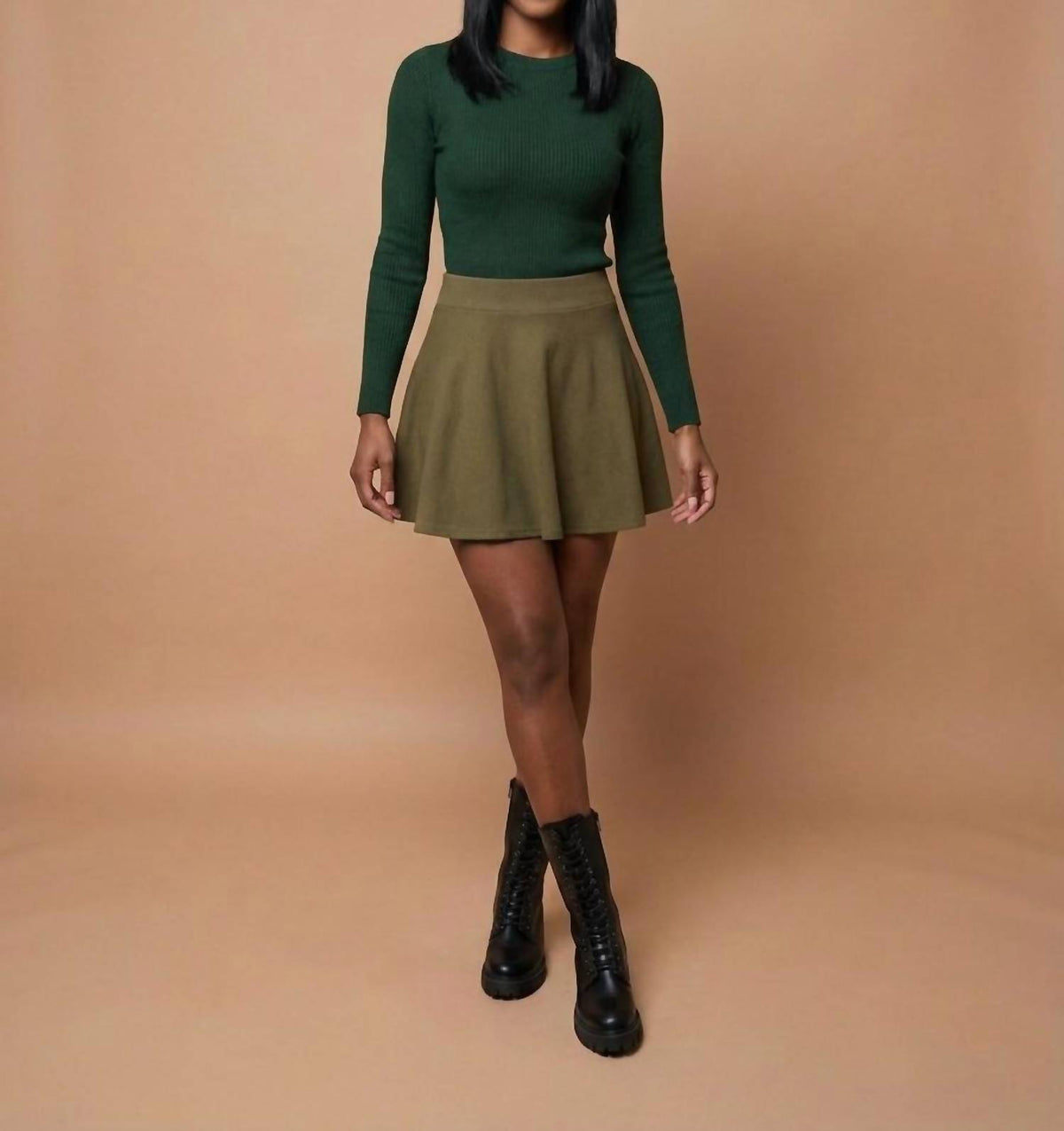 Active Basic - Long Sleeves Ribbed Knit Top