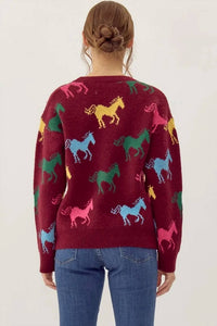 Jodifl - Delilah Horse Graphic Sweater