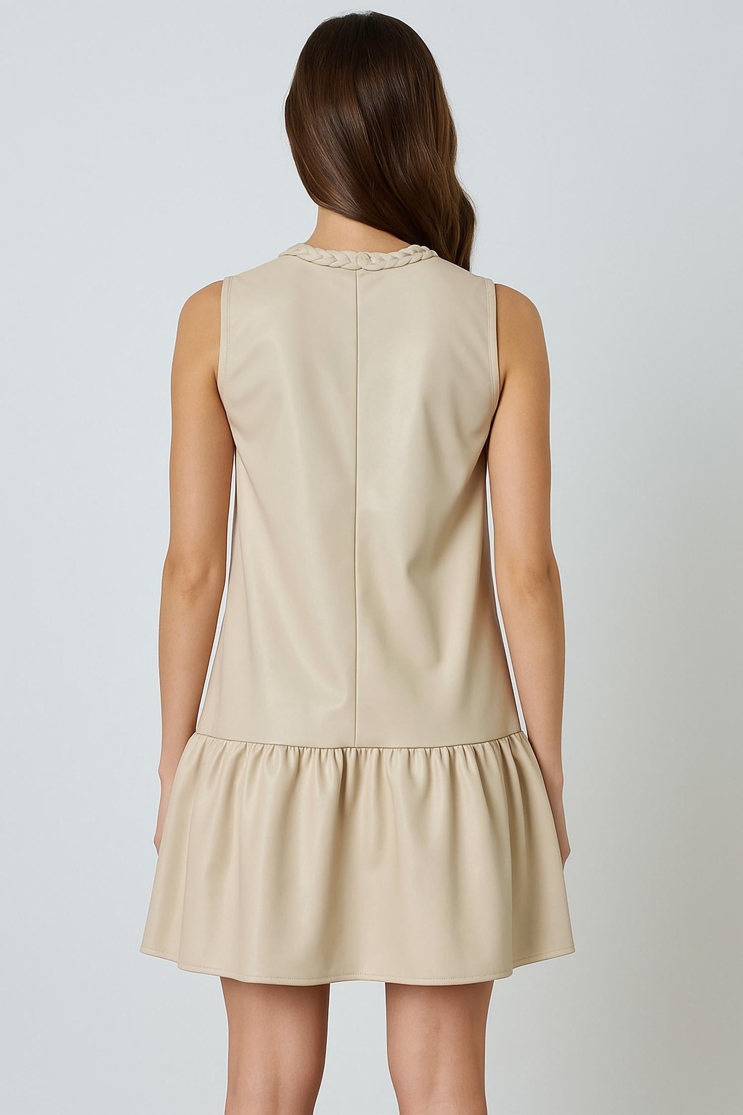 Fate - Braided Keyhole Neckline Dress