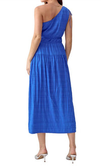 Greylin - Whitney One Shoulder Midi Dress