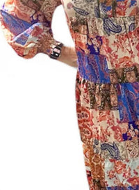 Umgee - Paisley Mix Print Midi Dress