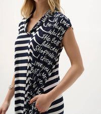 Joseph Ribkoff - Striped Graphic Cocoon Dress