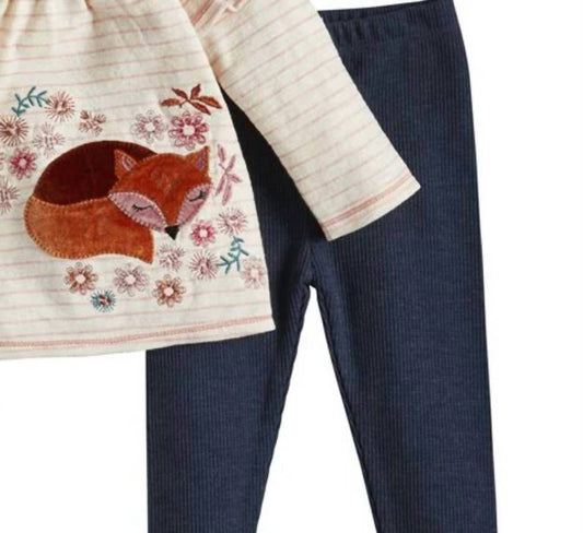 Mudpie - Girl's Fox Tunic And Leggings Set