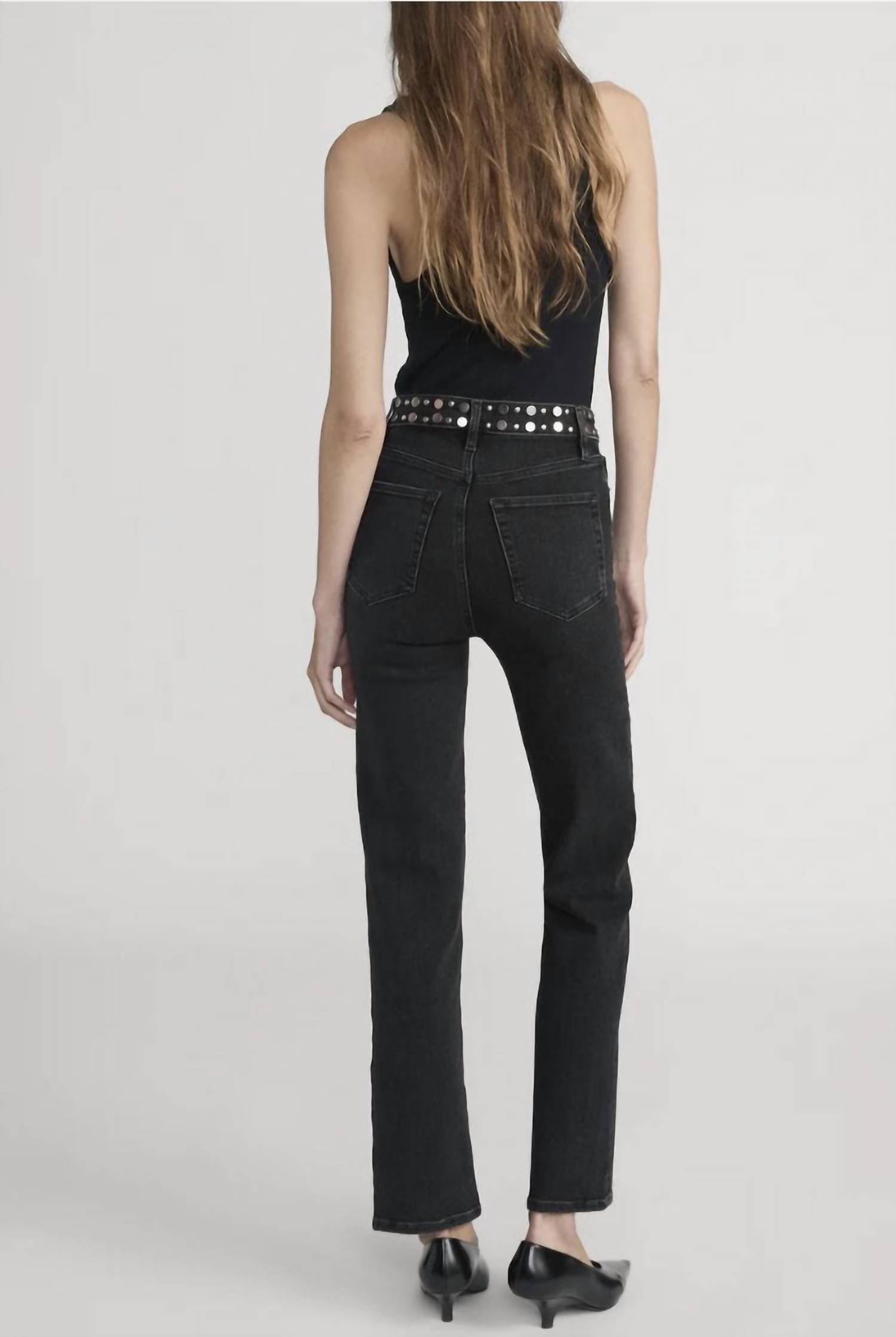 Frame - Le Sleek Straight Studded Jean