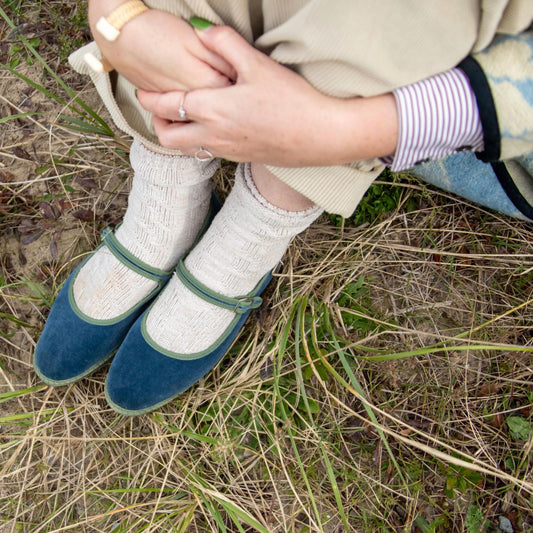 Cayumas - Velvet Mary Janes