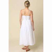 Olivaceous - Jodi Linen Maxi Dress