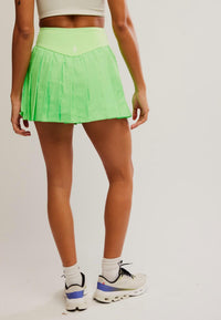 Free People Swing Of Things Skort in lime - women's shorts - detail view