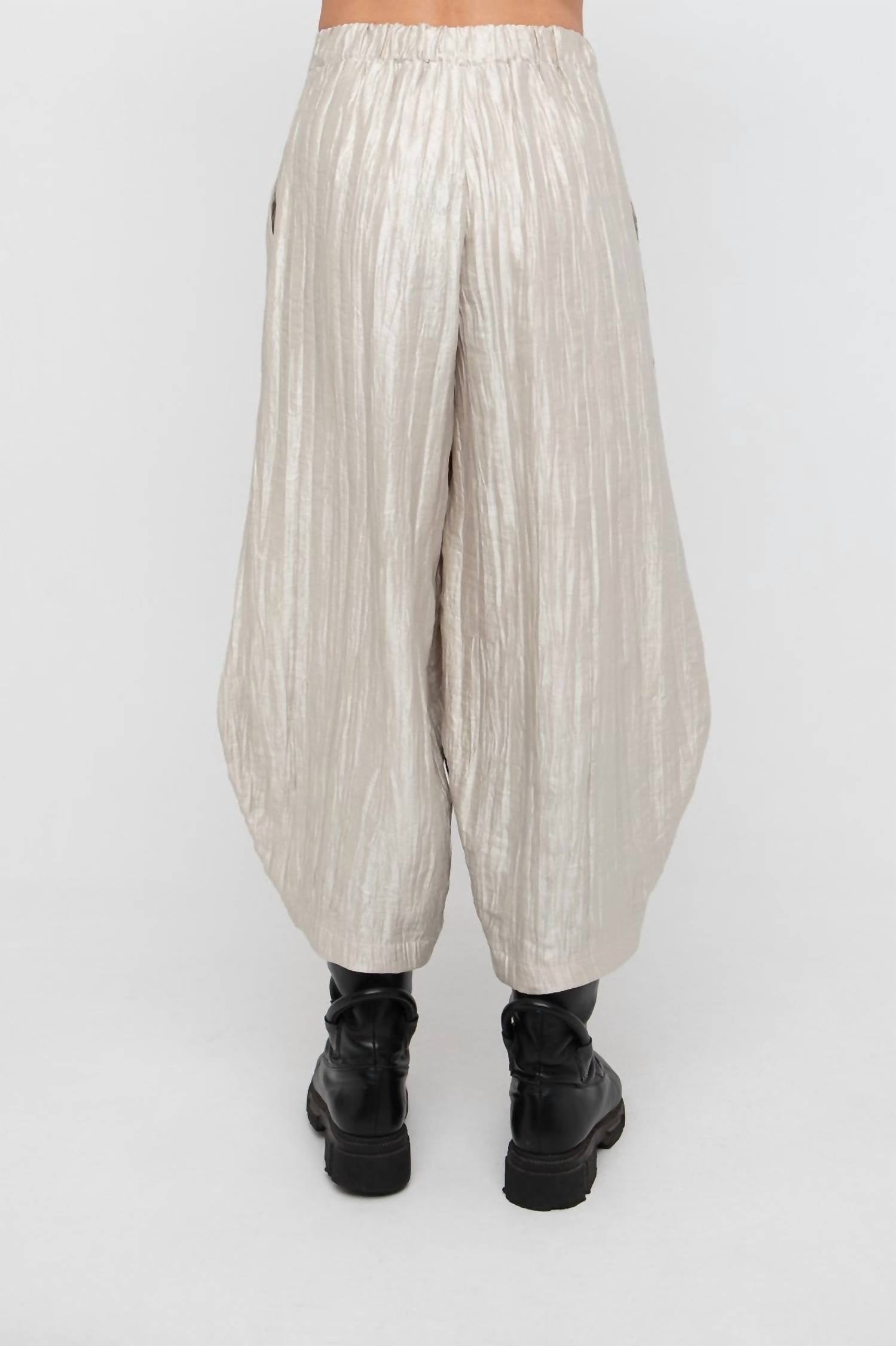 Ozai N Ku - Lantern Pants With Blush Stroke Print