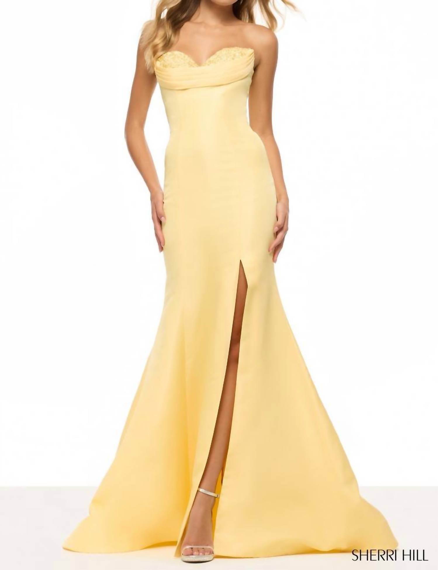 Sherri Hill - Strapless Prom Gown