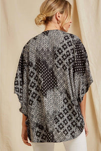 Andree By Unit - Floral Embroidered Kimono Jacket