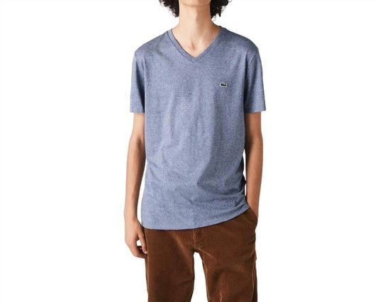 Lacoste - Short Sleeve V-neck Pima Cotton Jersey T-shirt