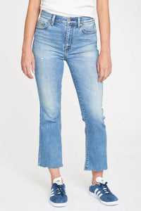 Daze - Shy Girl High Rise Crop Flare Jeans