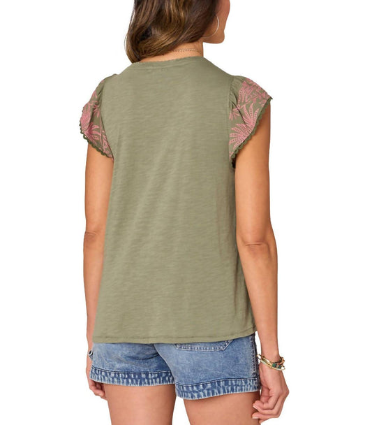 Democracy - Flutter Sleeve Top