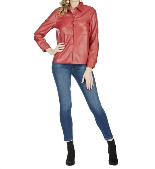 Jade Melody Tam - Pleather blouse