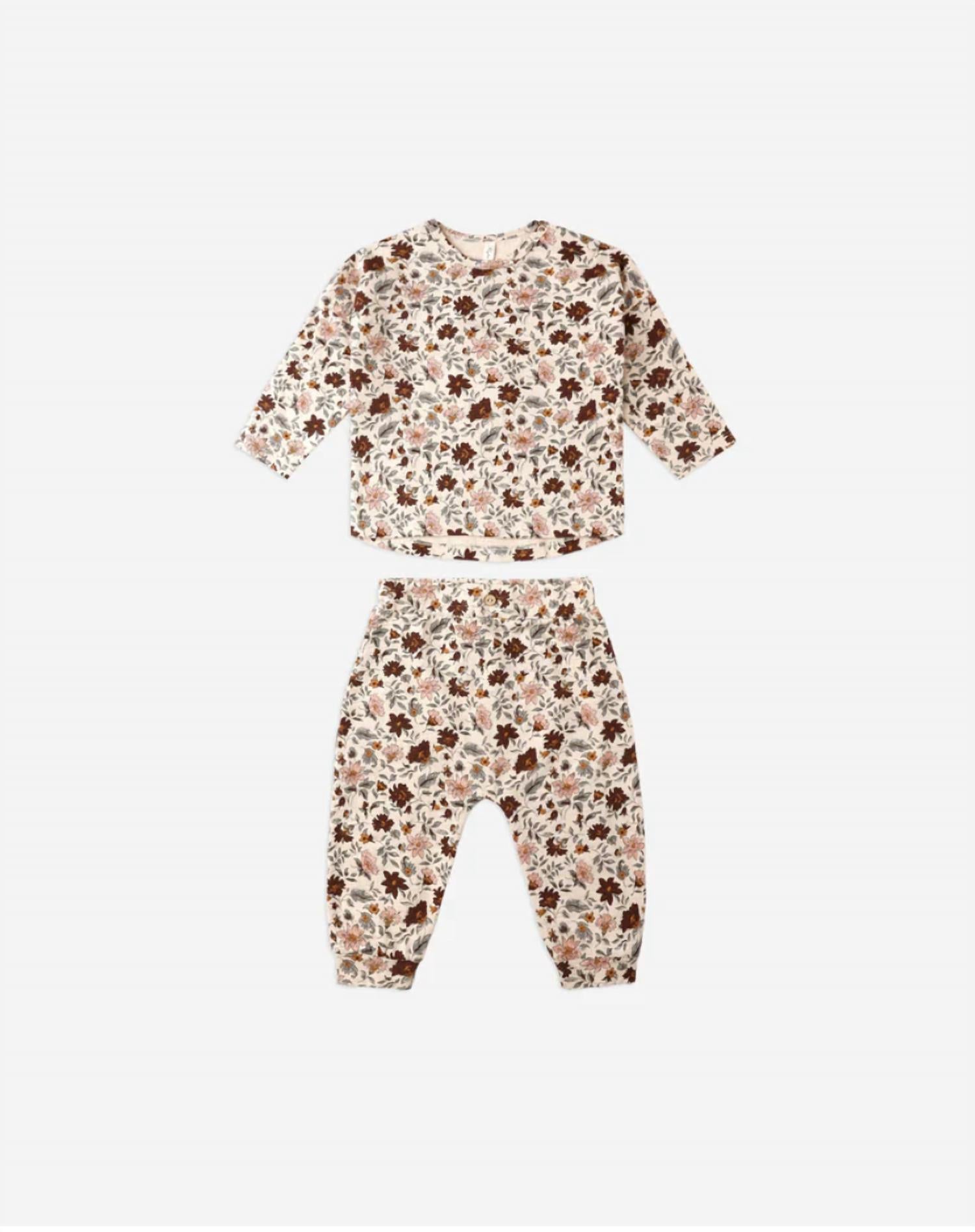 Rylee + Cru - Girls Long Sleeve Tee And Pant Set