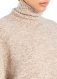 SER.O.YA Tahara Turtleneck Sweater in desert - women's sweater - view 4