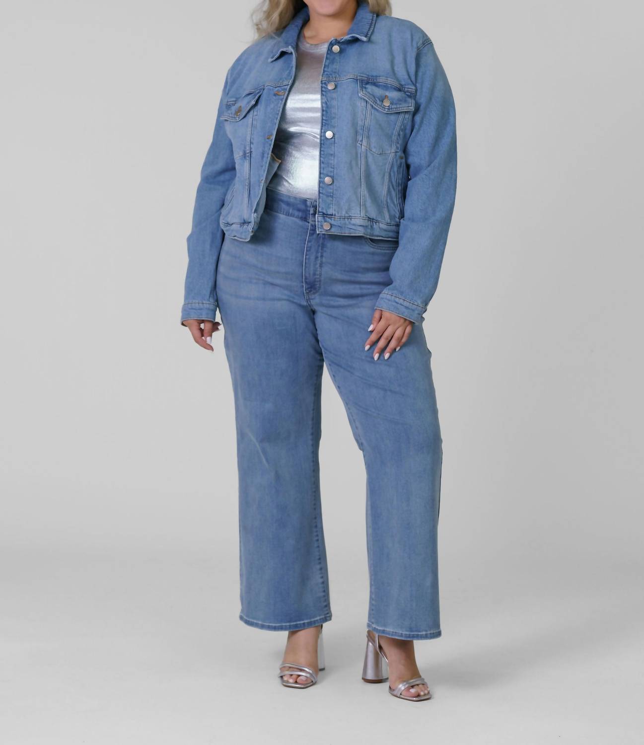 Good American - Committed To Fit Button Down Jacket - Plus