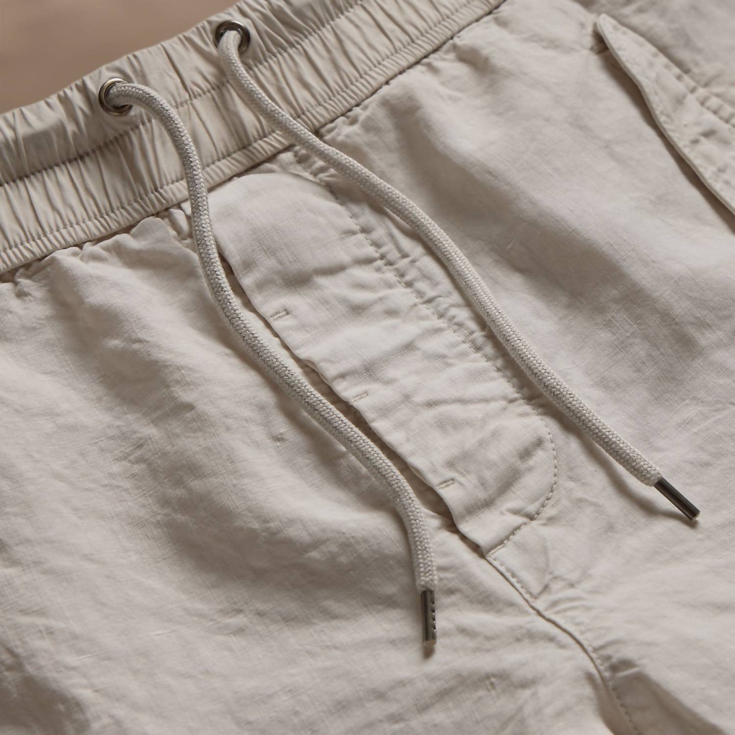James Perse - Men's Garment Dyed Linen Short