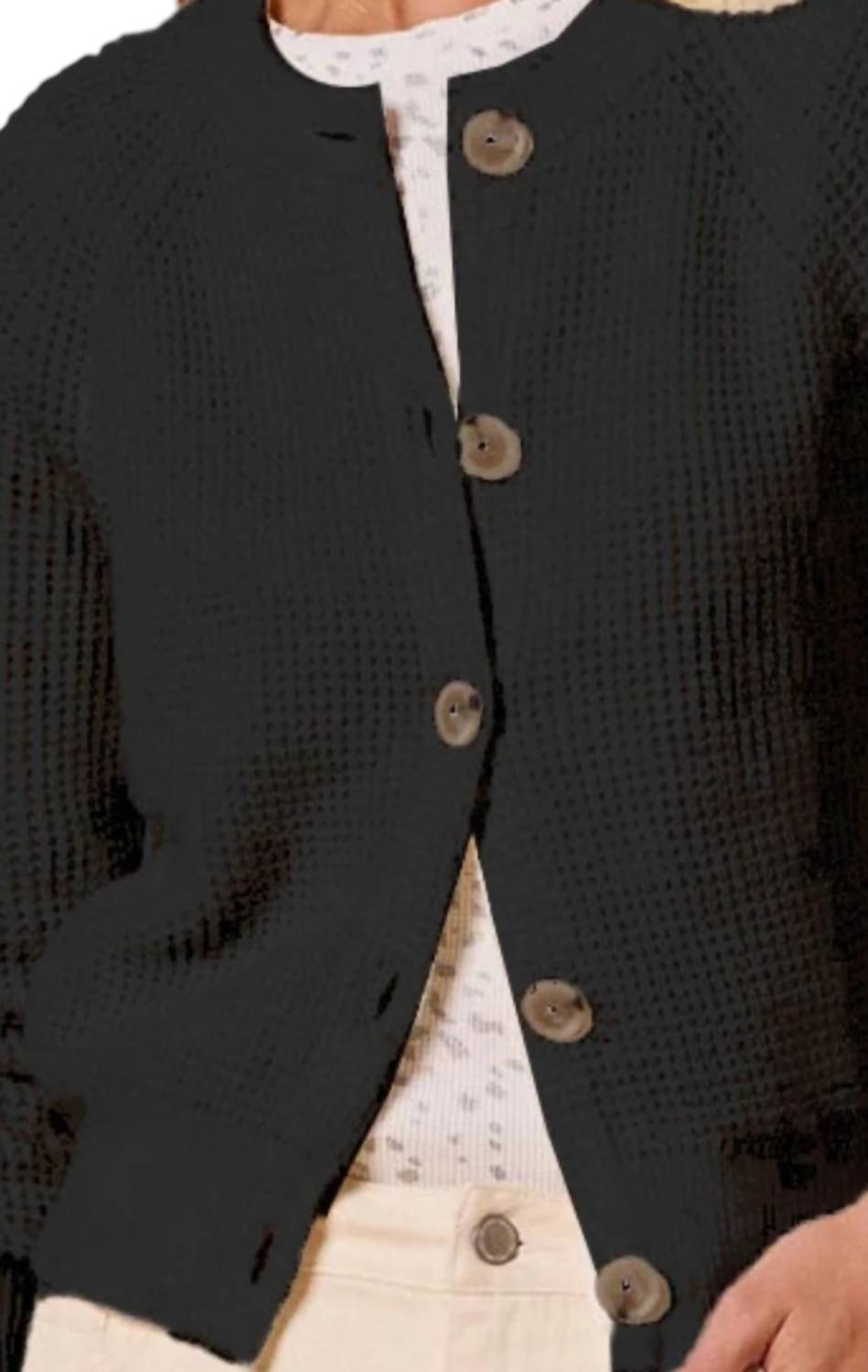 Nic + Zoe - Waffle Tuck Cardigan