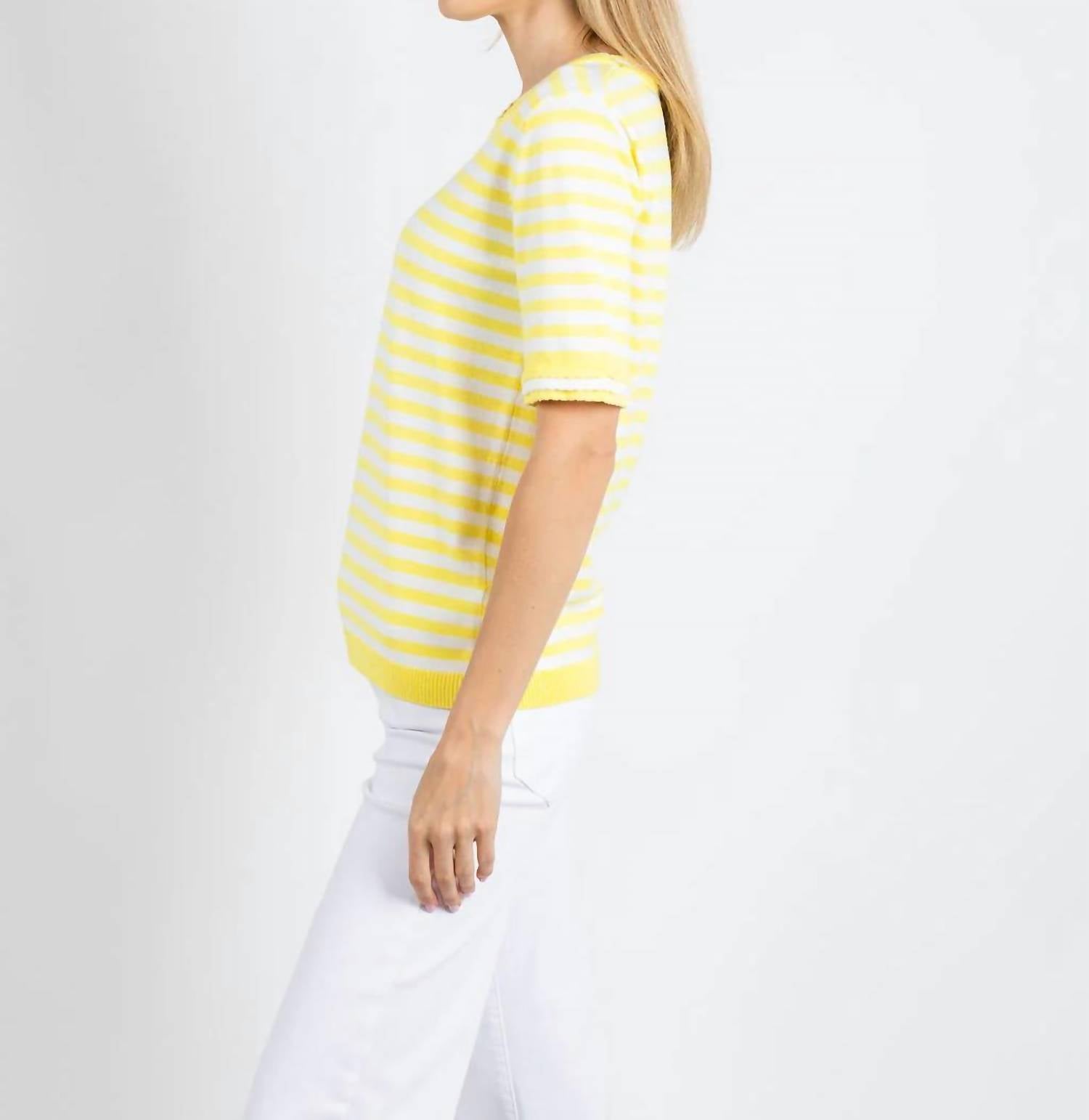 Leo & Ugo - Athena Crewneck Stripes Sweater
