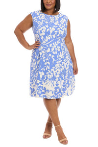 London Times - Floral Scuba Dress - Plus