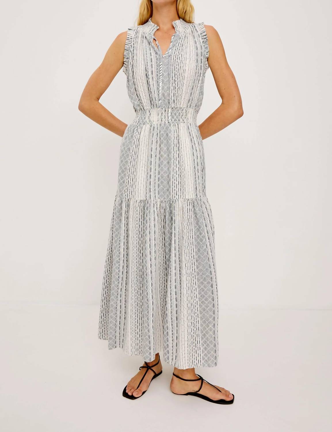 Rails - Alessi Striped Eyelet Maxi Dress