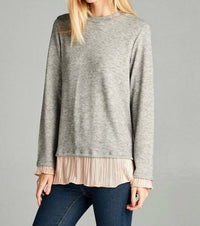 Hailey & Co - Satin Trimmed Top