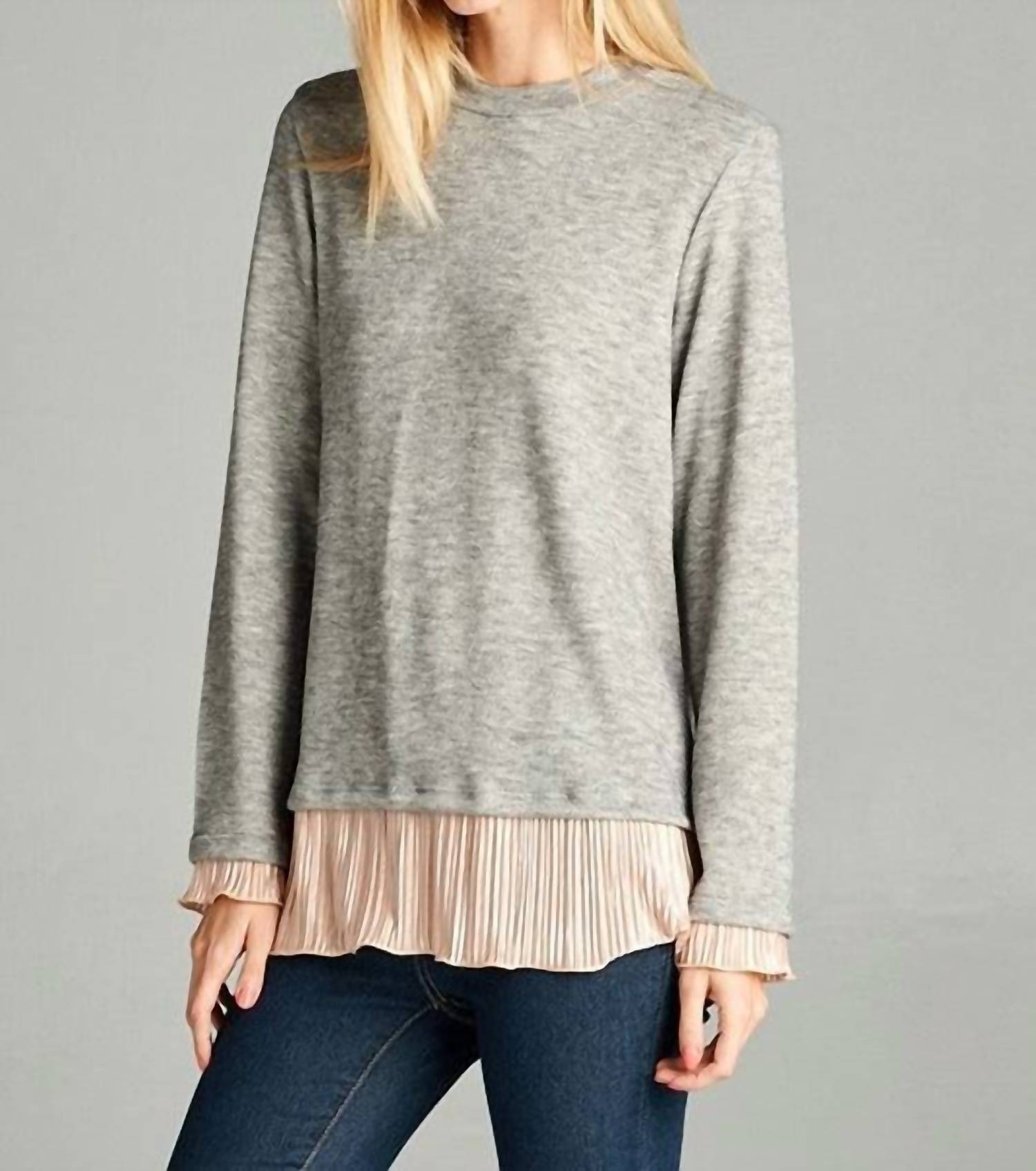 Hailey & Co - Satin Trimmed Top