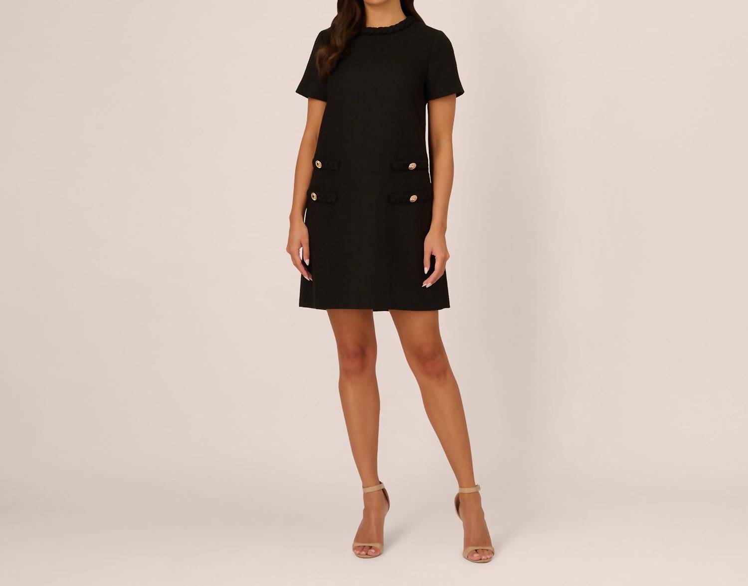 Matty M - Short Sleeve Tweed Dress