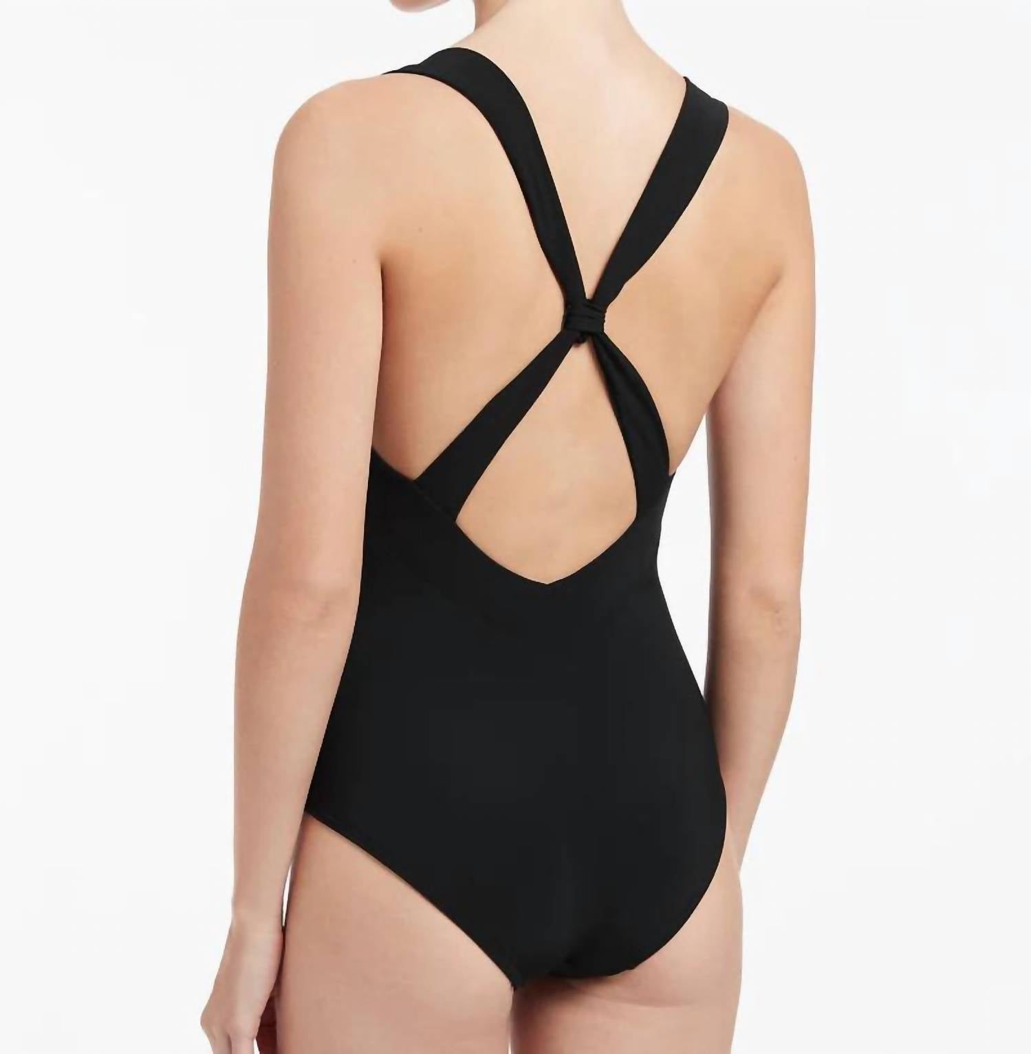 JETS Infinity Moulded Cup One Piece in black - women's swimwear - alternate view
