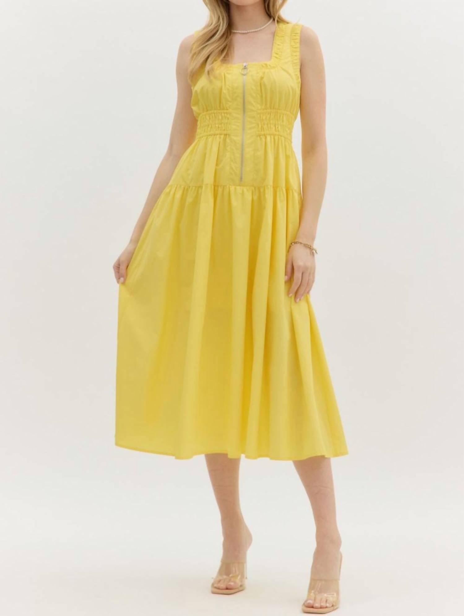 Entro - Lemon Drop Dress