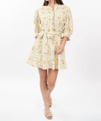 Uncle Frank - Trellis Flower Mini Dress