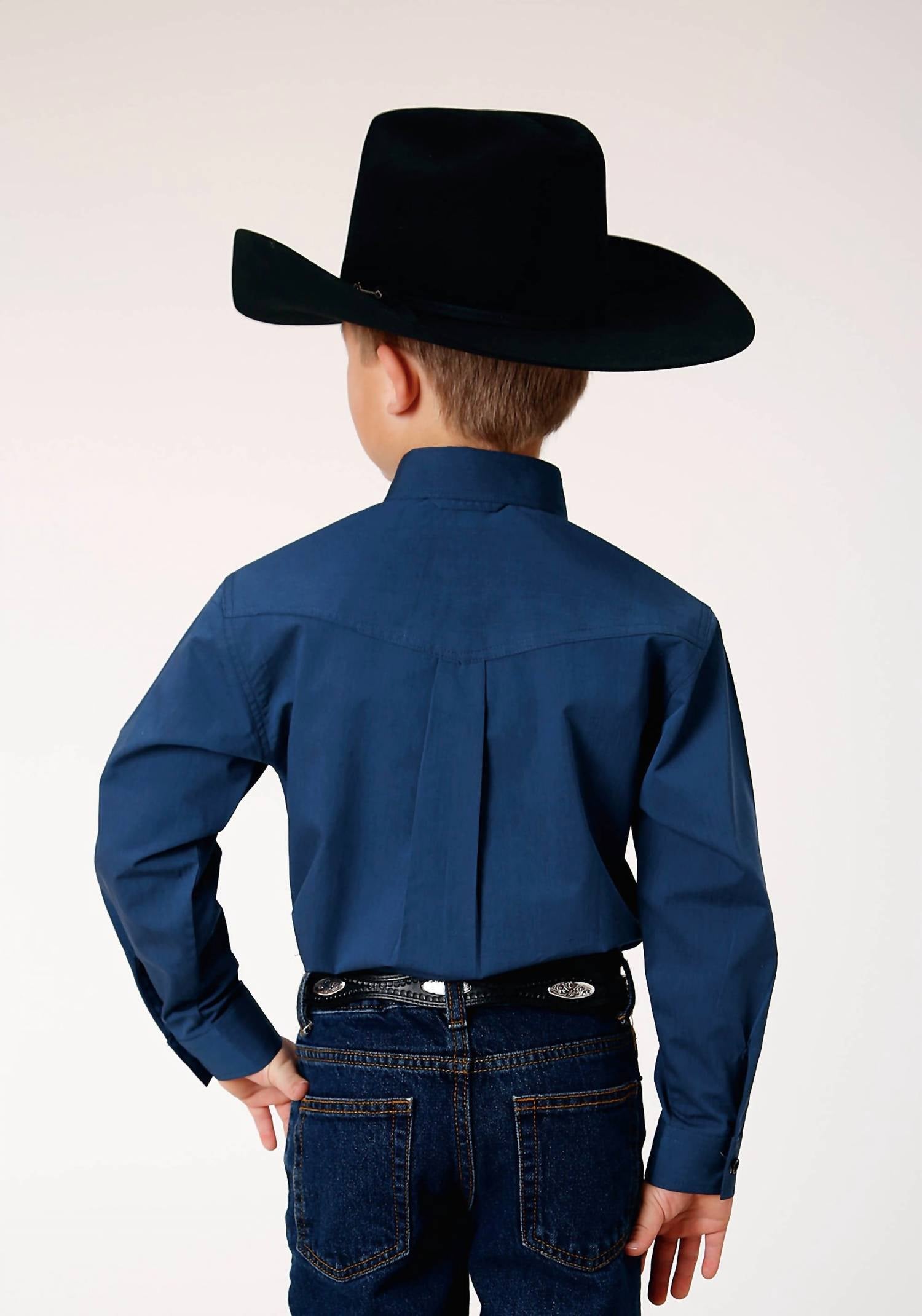 Roper - Boys Button Solid Top